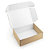 Boîte carton avec fermeture latérale intérieur blanc 40 x 40 x 12 cm - 7