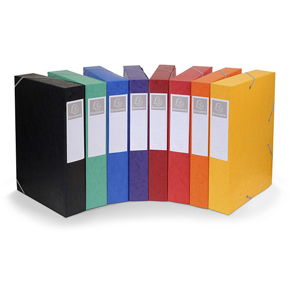 Boîte de classement en carte lustrée couleur - 1