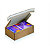 Boîte avec fermeture adhésive en carton simple cannelure brun - L.int. 25 x l.20 x H.15 cm - Lot de 20 - 1