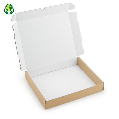 Boîte avec fermeture renforcée et intérieur blanc 32 x 28 x 5 cm - 1