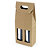 Boîte micro-cannelure pour bouteilles brune à poignée collection HEVEA - 2