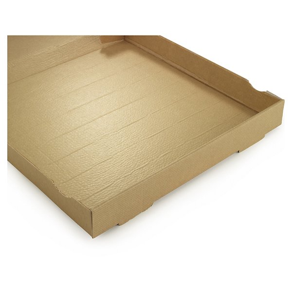 Boîte à pizza kraft avec papier ingraissable RAJA - 3