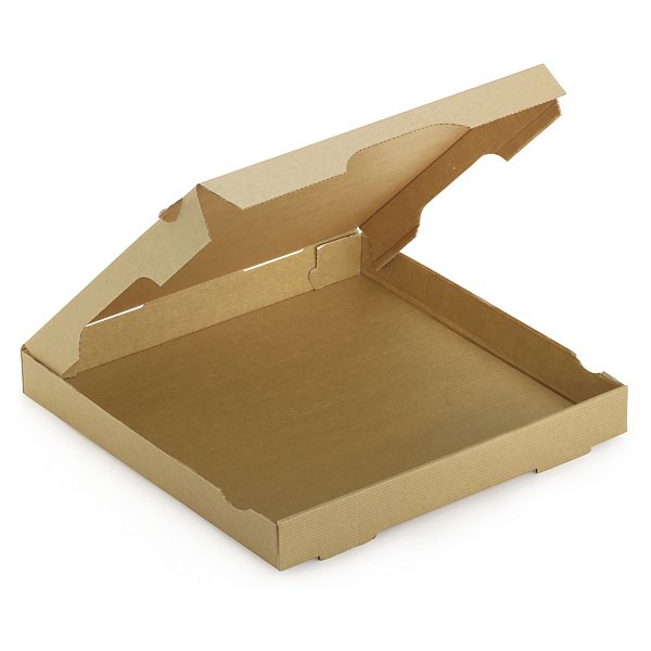 Boîte à pizza kraft avec papier ingraissable RAJA - 4