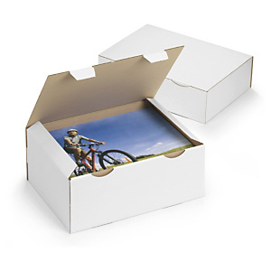 Boîte postale blanche en carton RAJAPOST de 100 à 430 mm de long Boîte postale blanche en carton RAJAPOST de 100 à 430 mm de long