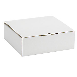 Boîtes postale carton blanche avec calage mousse RAJA 18 x 12 x 5 cm, lot de 50