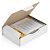 Boîte postale carton blanche simple cannelure RAJAPOST formats A4/A4+ - 1
