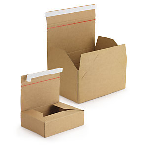 Boîte postale à hauteur variable avec fermeture adhésive