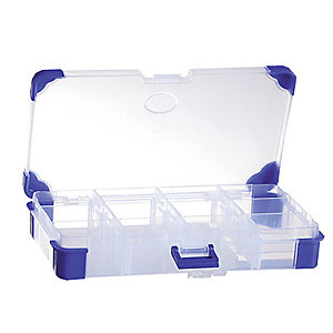 Boîte de rangement en plastique Viso, 11 compartiments amovibles