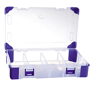Boîte de rangement en plastique Viso, 9 compartiments amovibles Boîte de rangement en plastique Viso, 9 compartiments amovibles