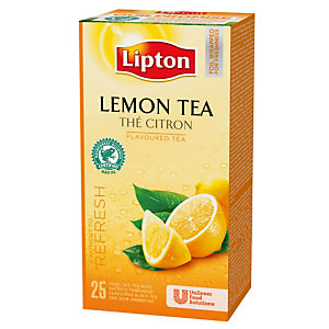 Boîte de Thé Lipton Citron, 25 sachets
