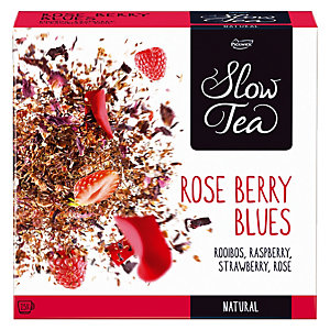 Boîte de Thé Noir, Slow Tea Rose Blues Berry 25 sachets.