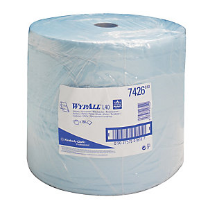 Bobine bleue d'essuyage à dévidage central  Wypall L40 , 750 formats