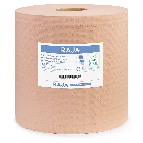Bobine d’essuyage chamois RAJA lisse 1000 formats - 2