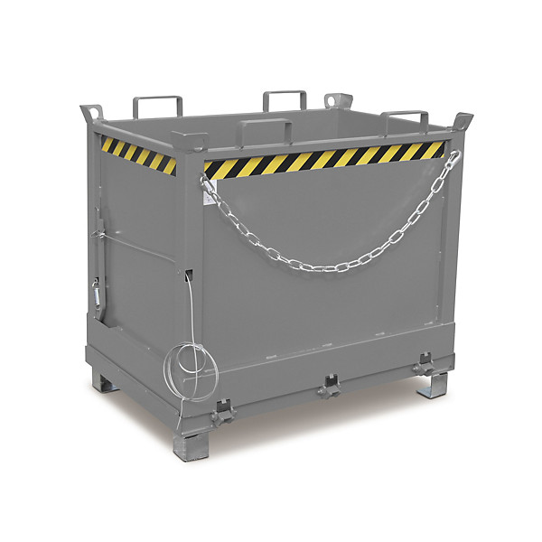 Bodemklepcontainer Bauer 84 x 124,5 x 114,5 cm grijs - 1