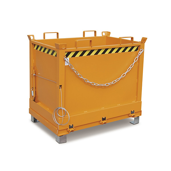 Bodemklepcontainer Bauer 84 x 124,5 x 114,5 cm oranje - 1