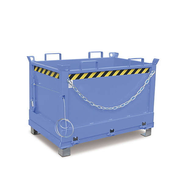 Bodemklepcontainer Bauer 84 x 124,5 x 84,5 cm blauw - 1