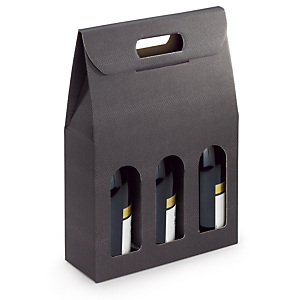 Boîte pour bouteilles à poignée effet Croco Boîte pour bouteilles à poignée effet Croco