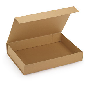Boîte cadeau kraft avec fermeture aimantée 26,5x37,5x6,5 cm