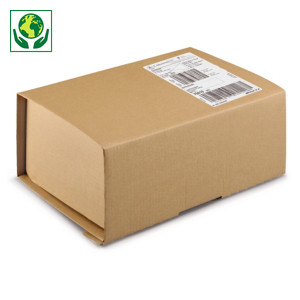 Boîte carton brune antichoc avec fermeture adhésive sécurisée RAJA Boîte carton brune antichoc avec fermeture adhésive sécurisée RAJA