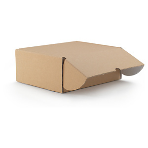 Boîte carton avec fermeture latérale intérieur blanc 25 x 20 x 10 cm