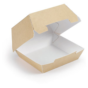 Boîte carton hamburger 130x125x61 mm