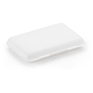 Boîte coquille à fermeture simple blanche 7,5x4,5x1,3 cm