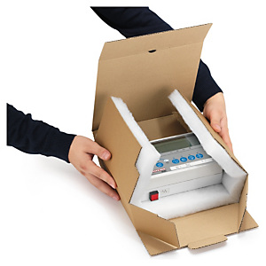 Boîte postale carton brun calage mousse RAJA 24x18x5 cm