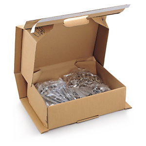 Boîte postale carton brune sécurisée 43x30x12 cm