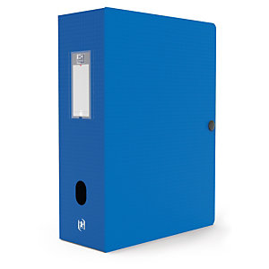 Boîtes de classement polypropylène bleu OXFORD 10 cm
