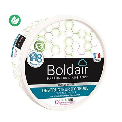 Boldair Destructeur d'odeurs gel parfum Neutre 0% - pot 300 g