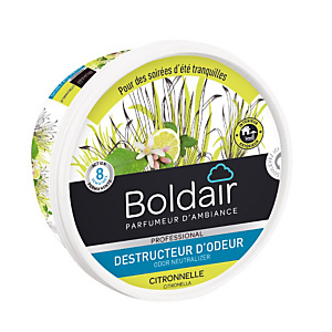 Boldair gel destructeur d'odeurs Citronnelle anti-moustiques 300 g Boldair gel destructeur d'odeurs Citronnelle anti-moustiques 300 g