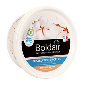 Boldair gel destructeur d'odeurs Fleur de coton 300 g Boldair gel destructeur d'odeurs Fleur de coton 300 g