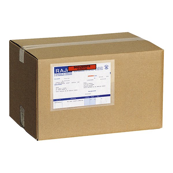 Bolsa adhesiva portadocumentos con mensaje impreso RAJA® - 2