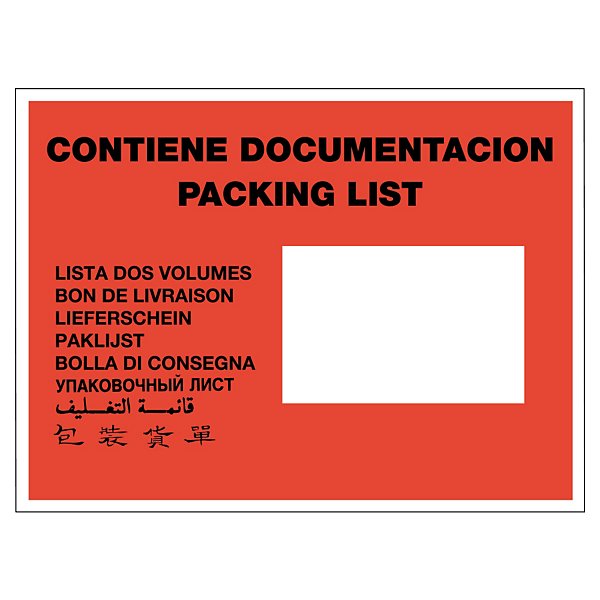 Bolsa adhesiva portadocumentos con mensaje impreso RAJA® - 6