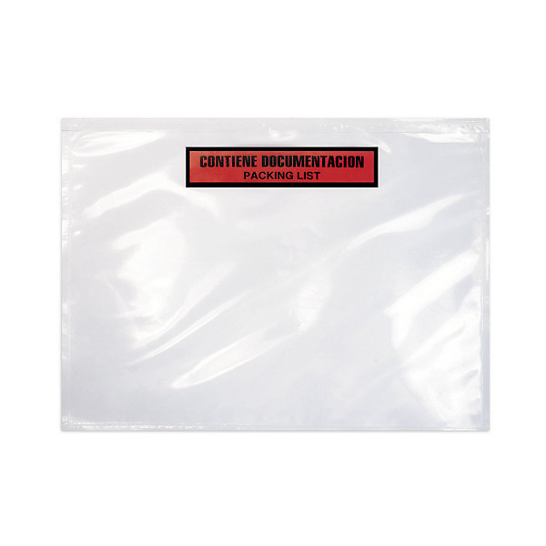 Bolsa adhesiva portadocumentos CONTIENE DOCUMENTACIÓN-PACKING LIST 320x235mm RAJA® - 1