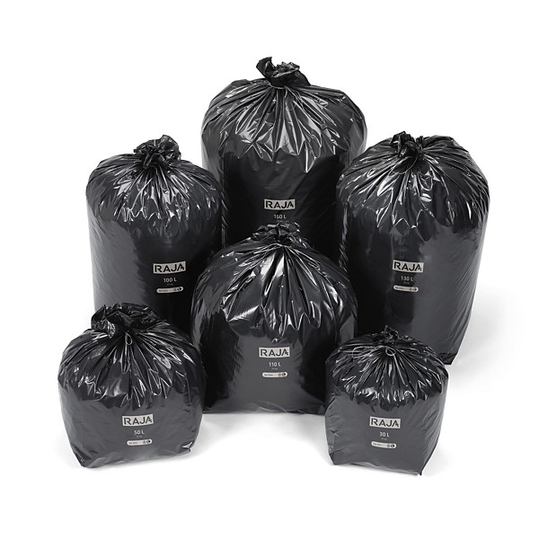 Bolsa de basura 100% reciclada estándar RAJA® - 1
