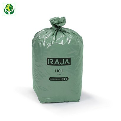 Bolsa de basura 100% reciclada RAJA®