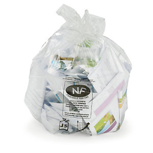 Bolsa de basura NF transparente
