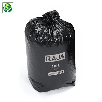 Bolsa de basura reciclada calidad industrial RAJA® 110 l - 1