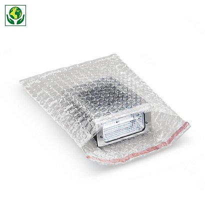 Bolsa de burbujas cierre adhesivo 10x12cm 50% reciclada RAJA® - 1