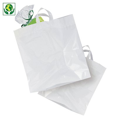 Bolsa con asas flexibles de plástico 70% reciclado - 1