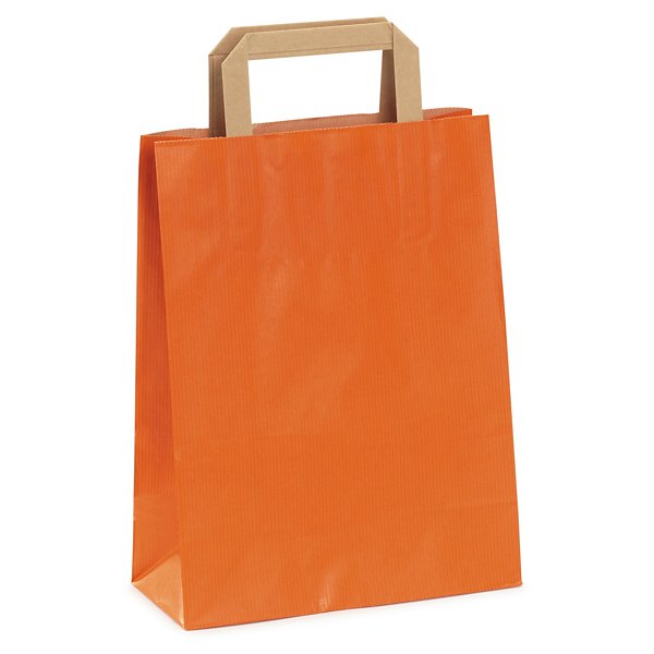 Bolsa de kraft en color con asas planas RAJA® - 6