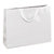 Bolsa de papel charol blanco con asas de cordón 55x45x15cm - 1