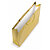 Bolsa de papel charol oro con asas de cordón 40x32x12cm - 2
