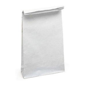Bolsa de papel resistente sin asas 24 x 52 cm blanca Bolsa de papel resistente sin asas 24 x 52 cm blanca