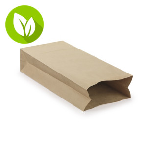 Bolsa de papel resistente sin asas 24 x 52 cm marrón