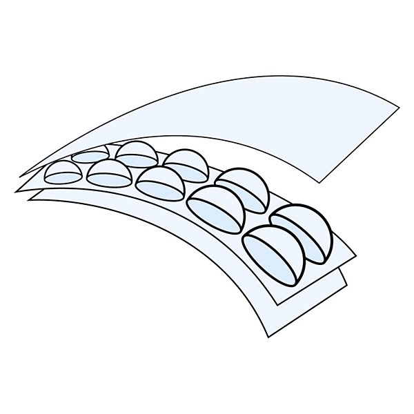 Bolsa de plástico de burbujas 50% reciclada Ø10 mm con cierre adhesivo RAJA® - 6