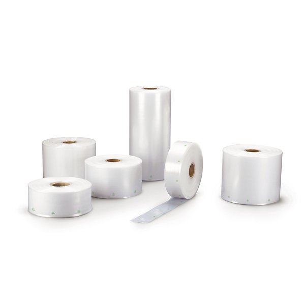 Bolsa tubo de plástico reciclada transparente 100 micras/Galga 400 - 4