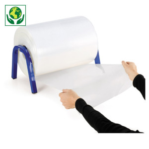 Bolsa tubo de plástico transparente 100 micras/Galga 400 - Últimas unidades
