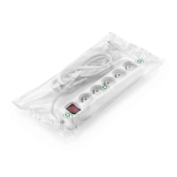 Bolsa tubo de plástico transparente 50 micras/Galga 200, 50% reciclada - 2